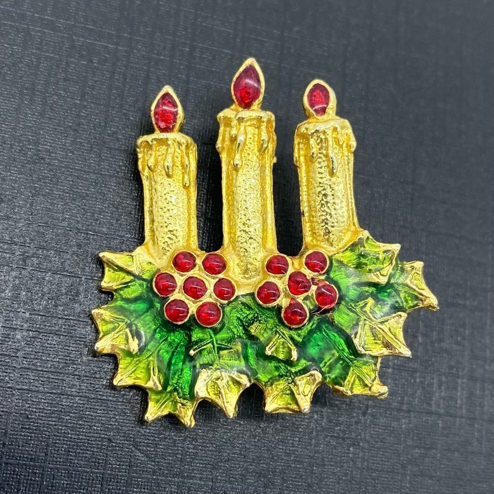 Vintage Christopher Radko Christmas Brooch